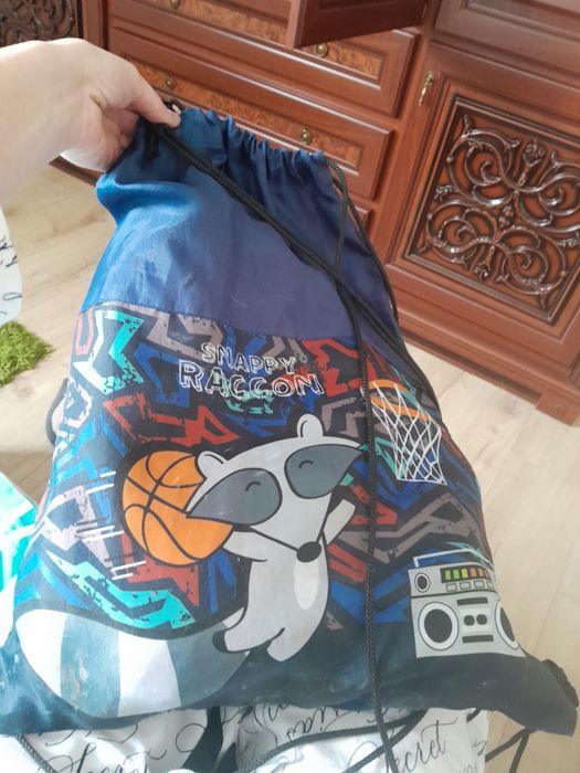 Рюкзак папка для зошитів сумка для взуття snappy raccon Nota Bene