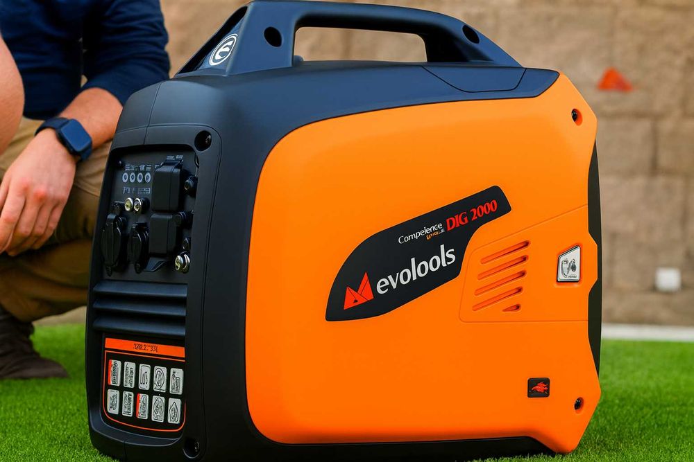 Бензиновый инверторный генератор бензиновий інверторний EVOTOOLS1.1кВт