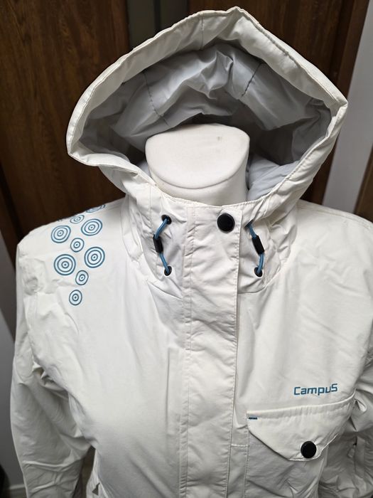 Kurtka narciarska biała  CAMPUS M