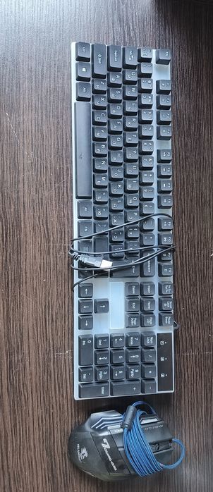 мышка yelandar/клавиатура RGB/аксессуары для пк/компьютер/комплектующие/USB