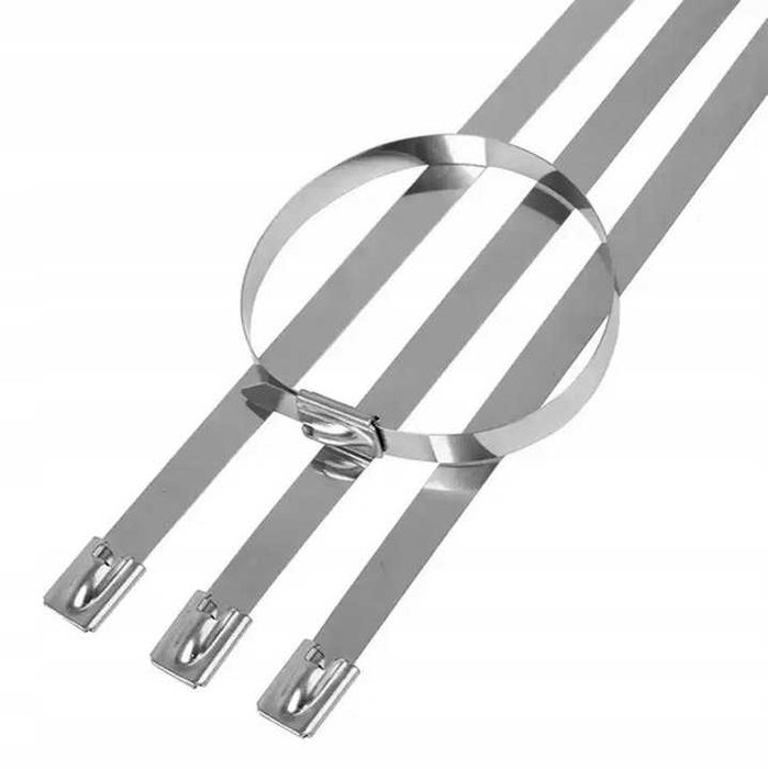 Zestaw opasek zaciskowych stalowych trytytki metalowe opaski 100szt