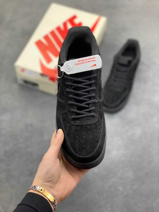 (БЕЗ ПЕРЕДОПЛАТИ) Nike Air Force Low x Supreme Black найк супрім чорні