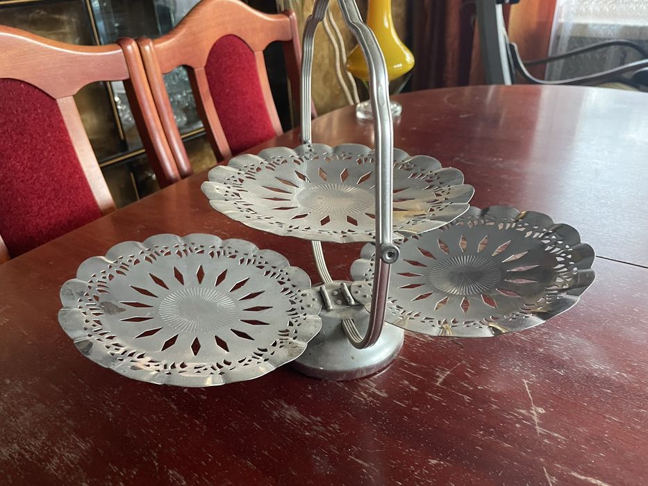 Patera srebrna skladana prl vintage retro