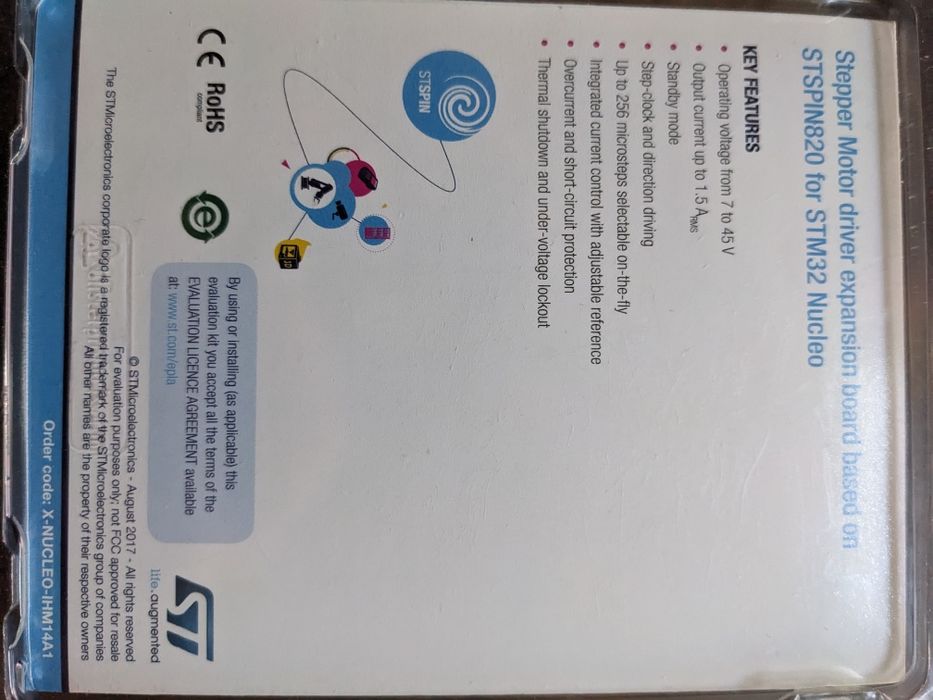 Плата розширення драйвера крокового двигуна X-NUCLEO-IHM03A1 STM