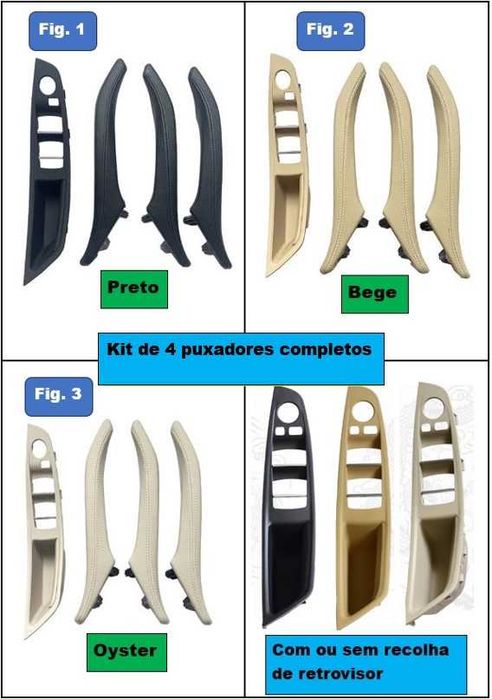Puxador de porta condutor BMW F10 / F11 / F18