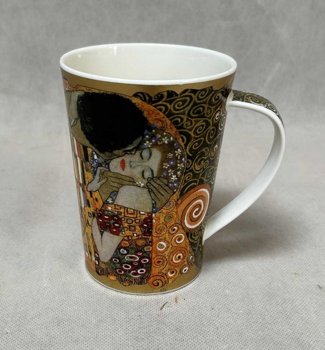 Kubek ceramiczny G.Kilimt Pocałunek 500 ml Bone China England