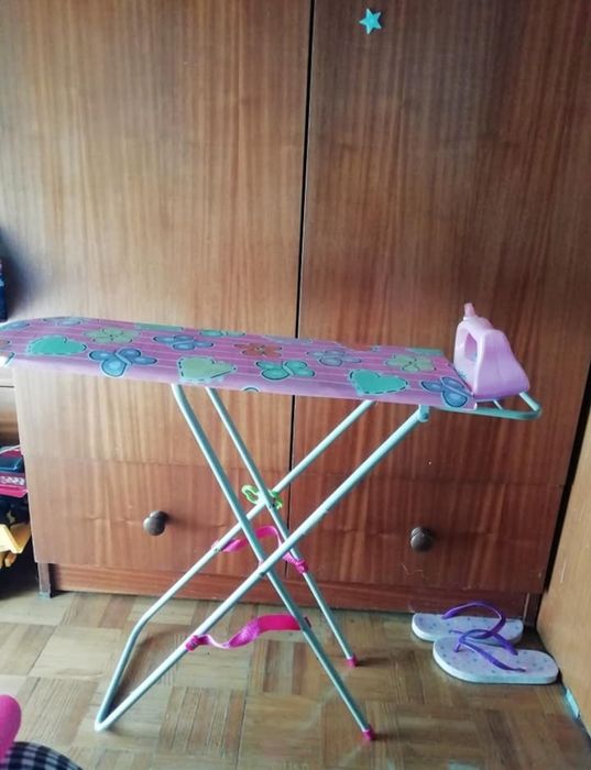 Toy Ironing Board and Iron