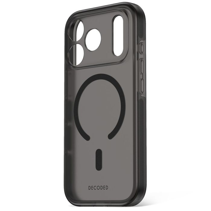Decoded droptec transparent backcover - etui do iphone 18 pro max / 17 pro max kompatybilne z magsafe (frosted czarny)