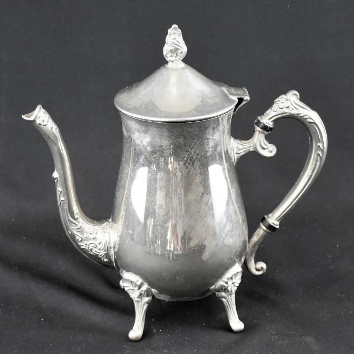 Serviço de Café de 3 peças Metal prateado / casquinha