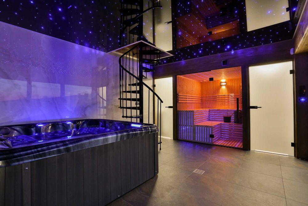 Domek z Jacuzzi, Sauną i Balią