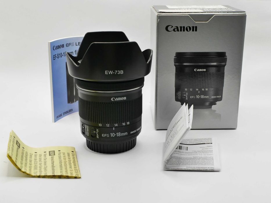 CANON EF-S 10-18 mm f/4.5-5.6 IS STM jak nowy