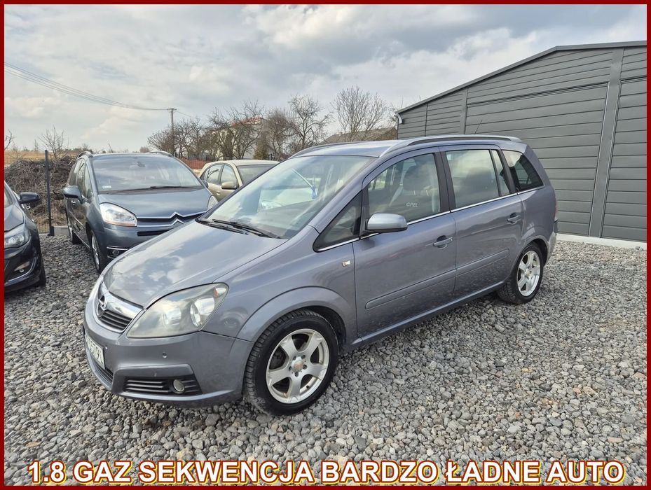 Opel Zafira 2008 r 1.8 GAZ SEKWENCJA Wersja FAMILY 7 Osobowa Klima Sprawna