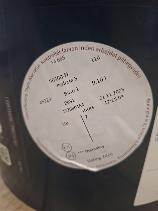 Farba Flügger Perform 5 . Nowa 9.1 litrów. Biała