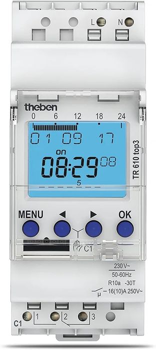 Theben TR 610 top3 1-канальний тижневий цифровий таймер