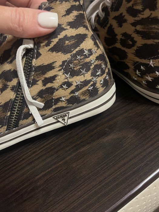 Кеди GUESS, леопардові кеди. Оригінал. 24см Взуття весна-осінь.