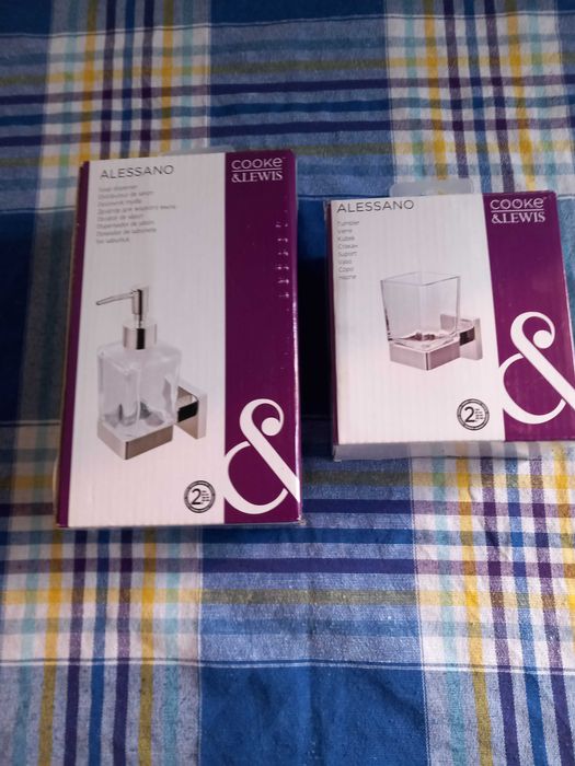 Dispensador de Sabonete e Copo de Fixação à Parede Novos