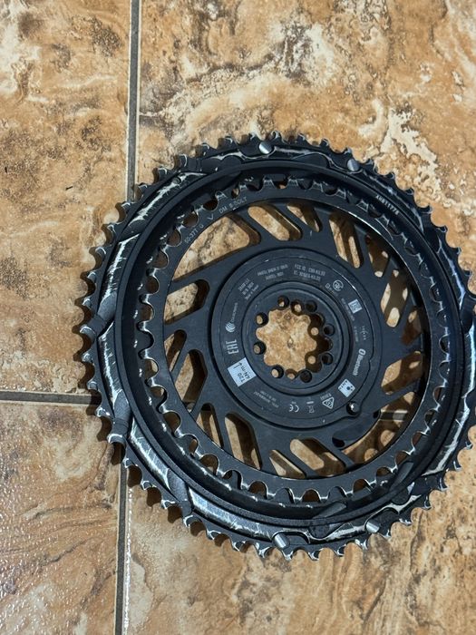 SRAM RED AXS Powermeter 2x Chainring Kit | Direct Mount | E1 - black / silver,50/37T