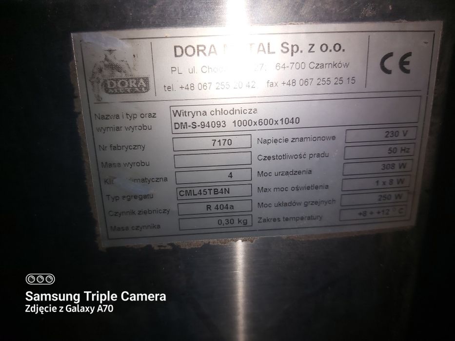 Witryna chlodnicza DM-S-94093