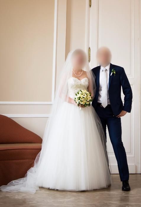 Suknia ślubna, Księżniczka, 36/38 – IVORY + WELON I HALKA