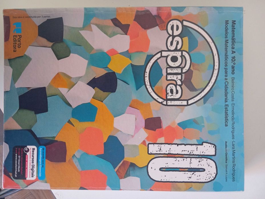 Livros de matemática "espiral" 10º ano