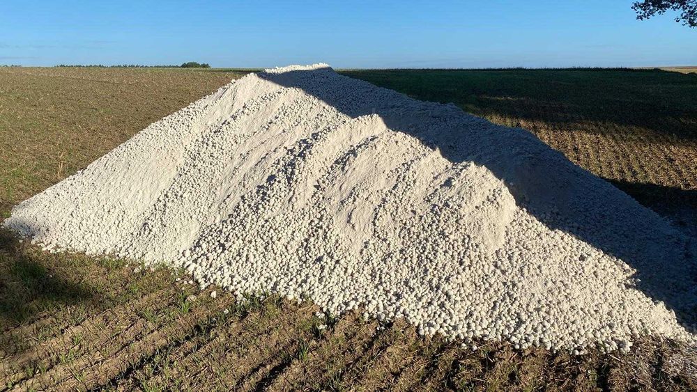 Wapno nawozowe z transportem, kreda.