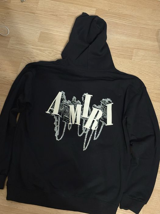 Amiri big logo hoodie
