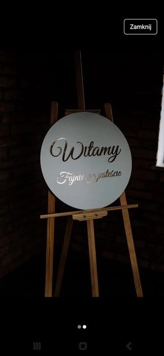 Plan Stołów+tablica powitalna