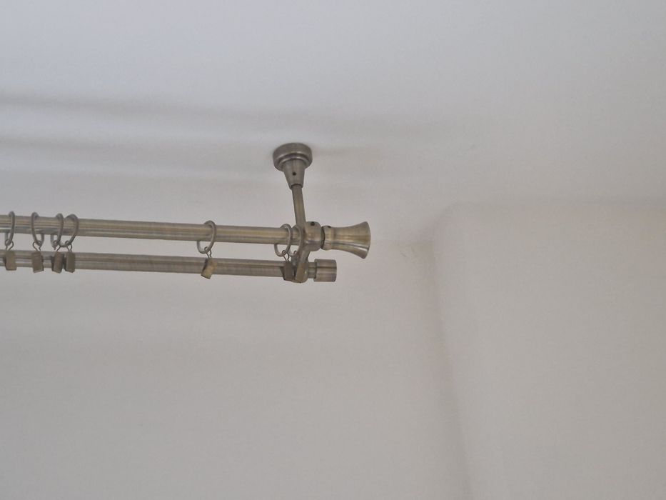 Karniszpodwójny do sufitu mosiądz