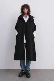 ZARA peleryna z kapturem super dodatek do wierzchniego okrycia NOWA