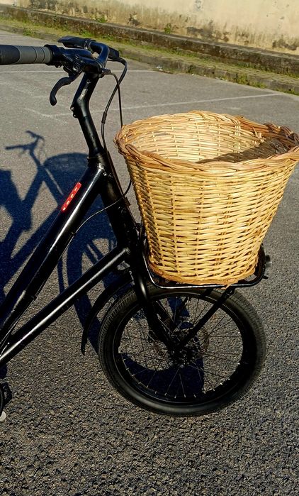 Bicicleta elétrica roda 20"com atrelado de criança