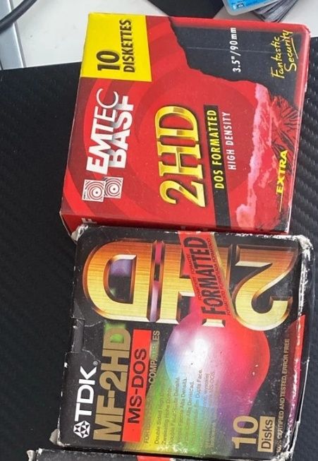 Disquetes 2HD 1,44 MB seladas