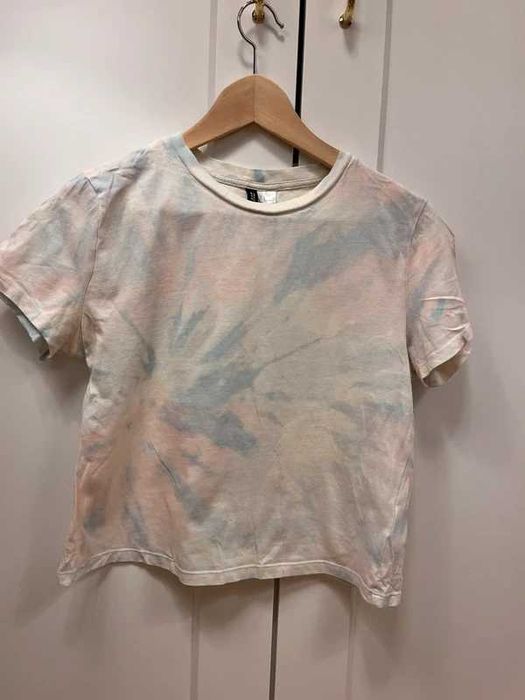 Tshirt crop top tie dye M H&M