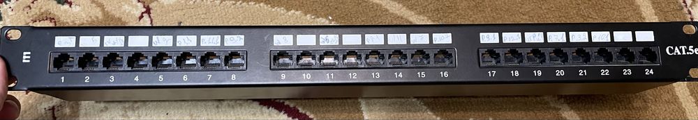 Патч панелі 24 порти cat5