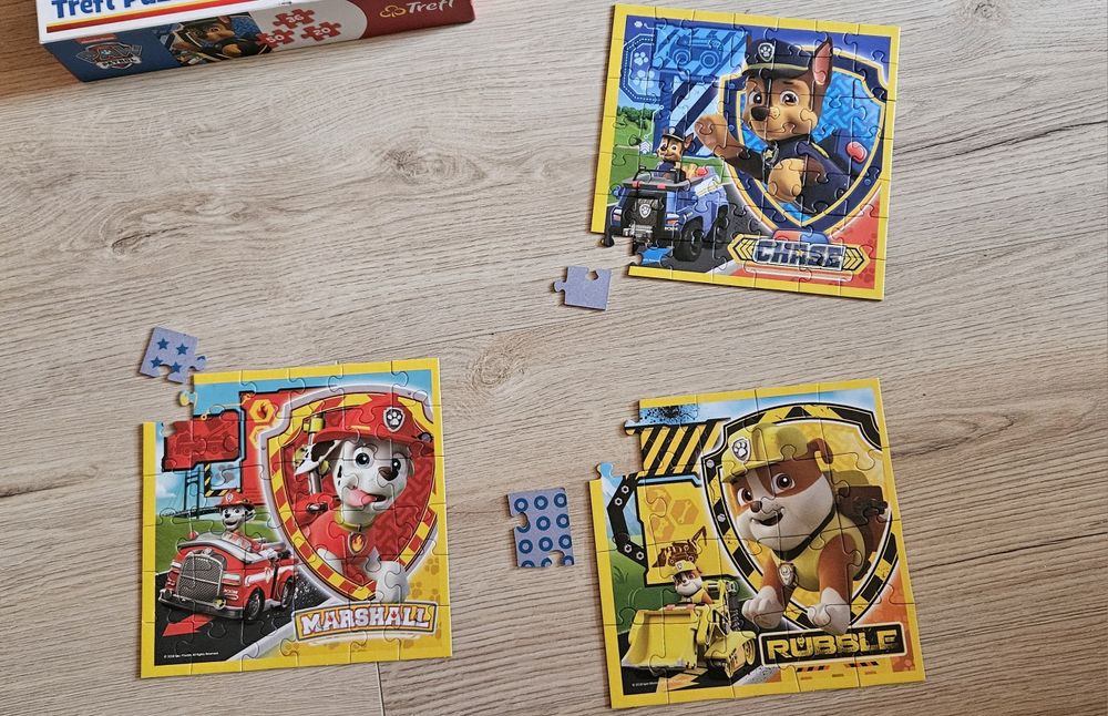 Puzzle Paw Patrol/Psi Patrol, 20, 36 i 50 elementów Trefl.