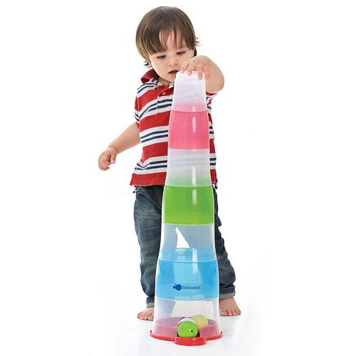 Torre de encaixar com bolas de cor Activity Babel Imaginarium