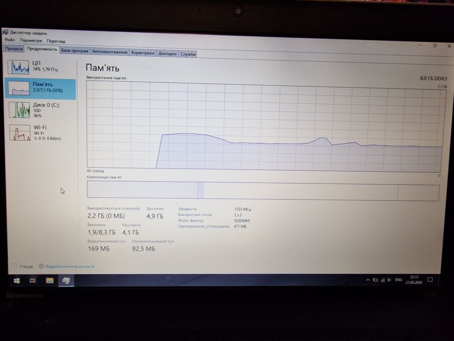 ноутбук ThinkPad e545