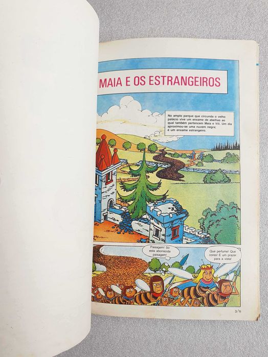 Antigo Álbum BD ~ "A Abelha Maia nº11 - Maia e os Estrangeiros" ~ Disvenda ~ 1979