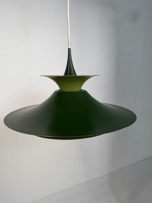 Warstwowa lampa wisząca FOG & MØRUP RADIUS I – Erik Balslev, Dania, lata 70. | Ø 48 cm