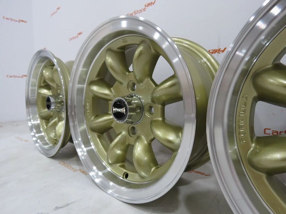 Jantes Ultralite 13x6 ET10 4x101.6 Douradas + Aba Polida