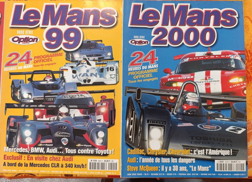Programas Oficiais 24H Le Mans (1997 a 2000)- Coleção Option Auto