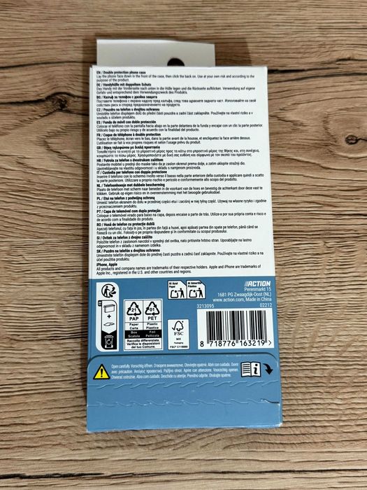 Etui przezroczyste podwójne case przezroczysty do telefonu iPhone 15 Pro Lab31
