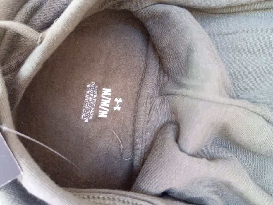 Bluza bawełniana męska khaki under armour rozmiar m