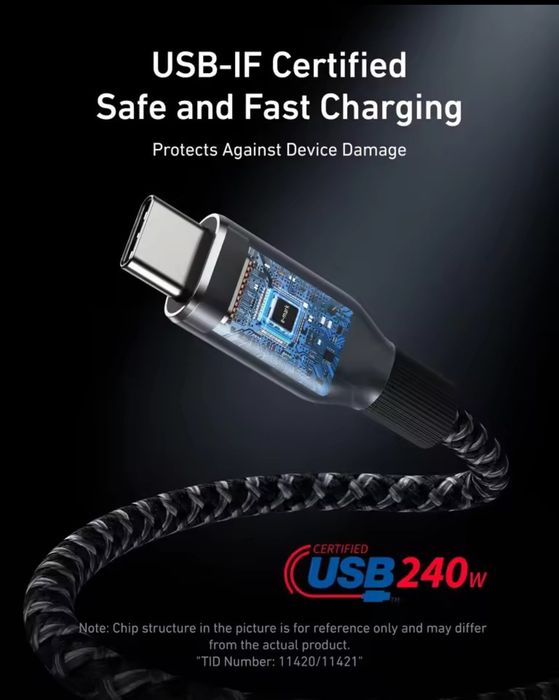 Кабель Anker prime 240 W (0.9/1.8 m). Premium !!!