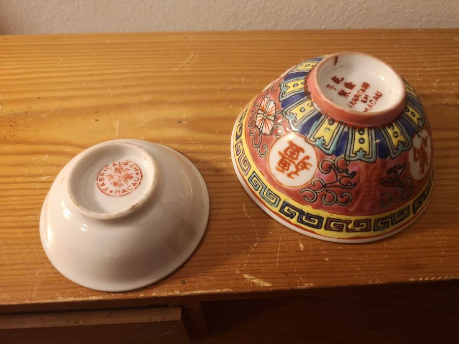 2 taças porcelana Macau