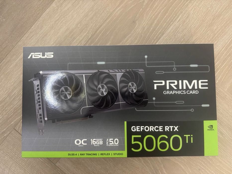 Karta graficzna ASUS PRIME GeForce RTX 5060 Ti OC 16GB GDDR7 Nowa Plomby Gwarancja