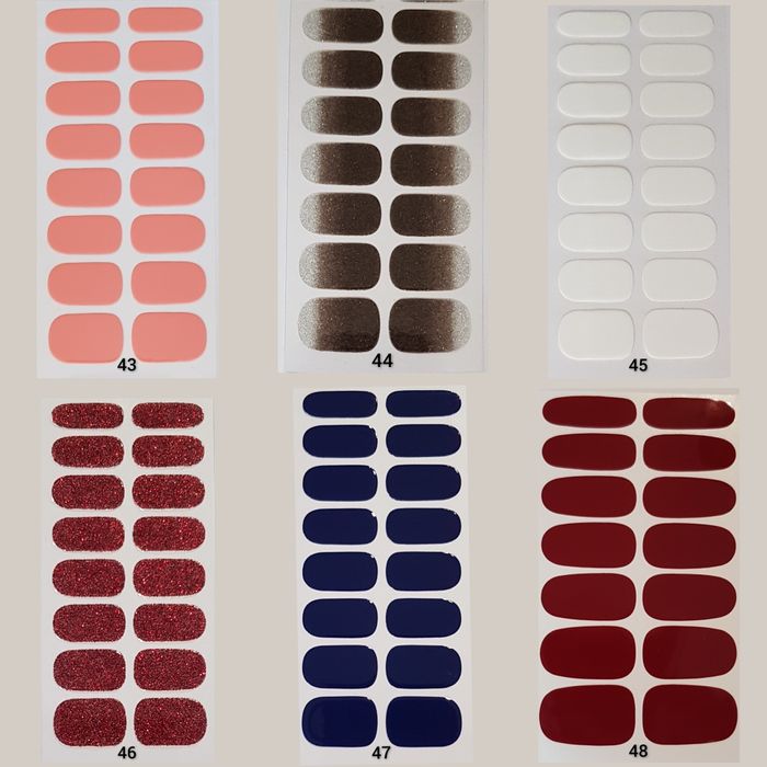 Verniz Unhas - Manicure - Auto-adesivo de Aplicação Rápida