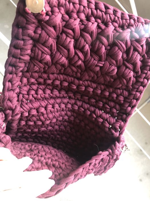 Ręcznie robiona torebka przez ramie