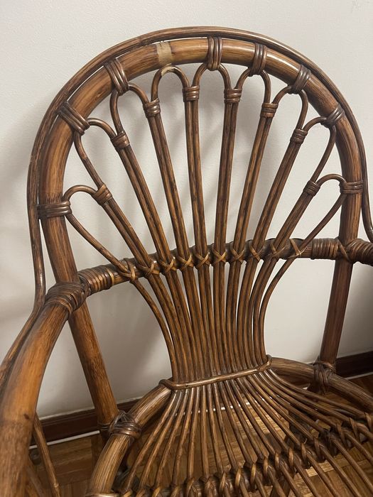 Cadeira bambu madeira