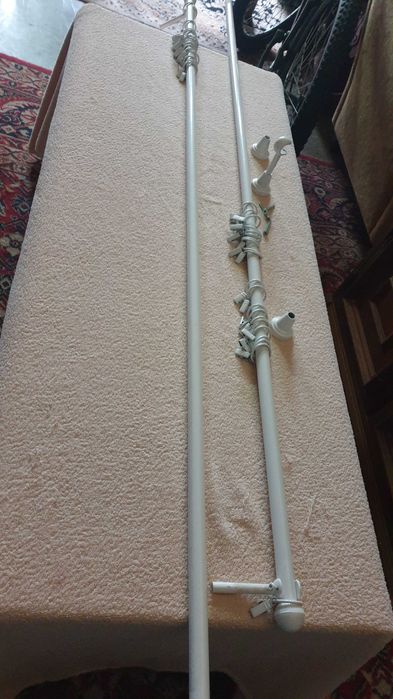 Metalowy karnisz, pojedynczy - 280 cm