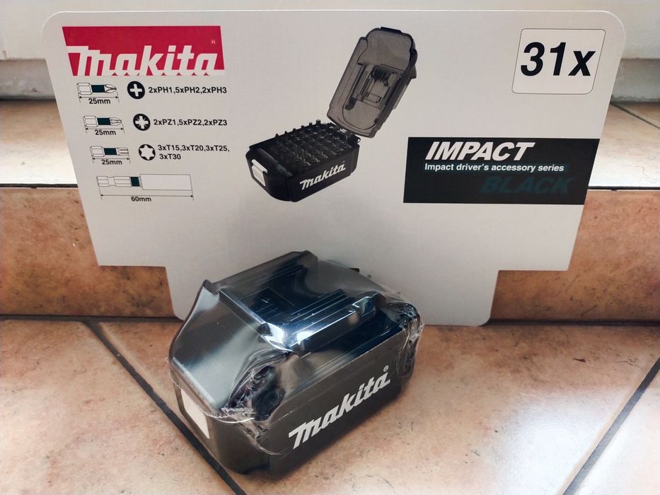 Zestaw bitów udarowych 31 sztuk IMPACT BLACK MAKITA E-03084 NOWY